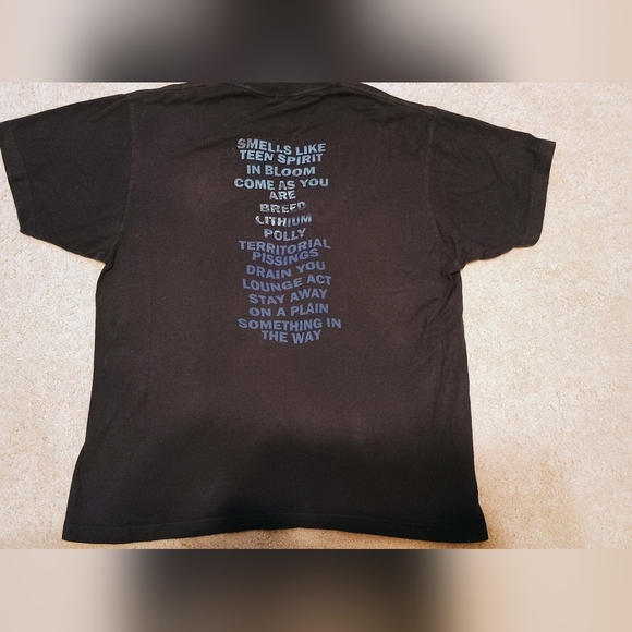 Nirvana Nevermind Blue T shirt Size L Double-Sided‎ - Picture 6 of 6